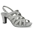 thumbnail image 1 of Easy Street Jetty Women's Slingback Heeled Platform Sandals Color: Silver Glitter Size: 7, 1 of 4