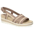 thumbnail image 1 of Easy Street Mel Slingback Women's Wedge Sandals Color: Light Brown Size: 8.5, 1 of 4