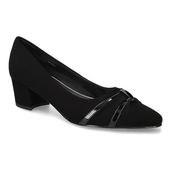 Easy Street Millie Women's Slingback Pumps Color: Black Lamy Size: 10