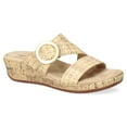 thumbnail image 1 of Easy Street Mina Women's Slide Wedge Sandals Color: Metallic Woven Ombre Size: 9, 1 of 4