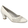 thumbnail image 1 of Easy Street Neva Women's Comfort Pumps Color: White Size: 8.5, 1 of 4