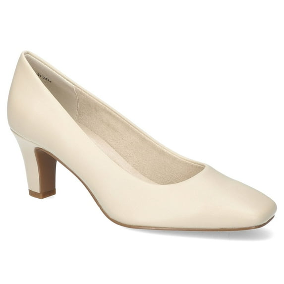 Easy Street Poet Women's Square Toe Pumps Color: Bone Size: 8