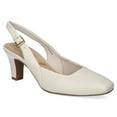 thumbnail image 1 of Easy Street Ritsa Women's Square Toe Slingback Pumps Color: Bone Size: 7, 1 of 4