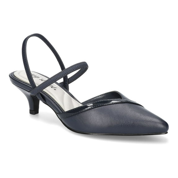 Easy Street Unna Women's Heels Color: Navy Size: 9.5 WIDE