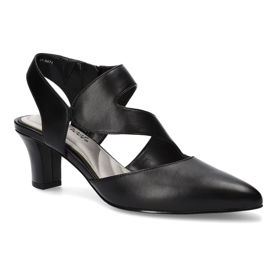 Easy Street Venue Women's Asymmetrical High Heels Color: Black Size: 11 WIDE
