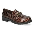 thumbnail image 1 of Easy Street Witney Comfort Women's Loafers Color: Brown Croco Size: 7, 1 of 4