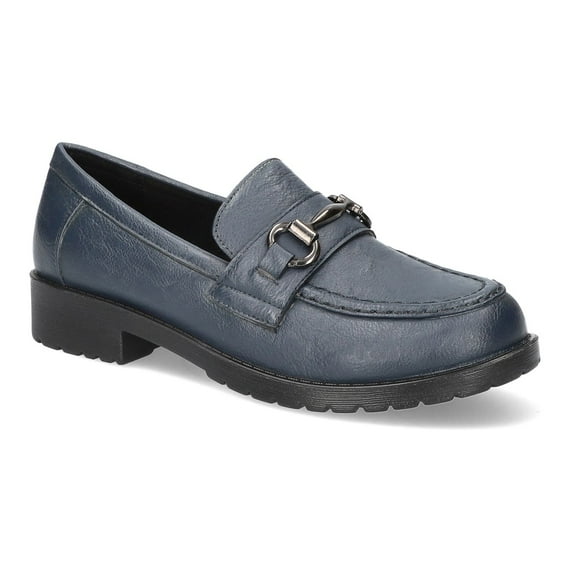 Easy Street Witney Comfort Women's Loafers Color: Navy Size: 7.5 WIDE
