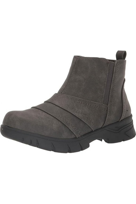 Womens Ankle Boots Comfort Ankle Round Toe Grey, 7.5