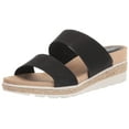 thumbnail image 1 of Easy Street Women's Maryann Wedge Sandal, Black Croco, 8.5 Wide, 1 of 1