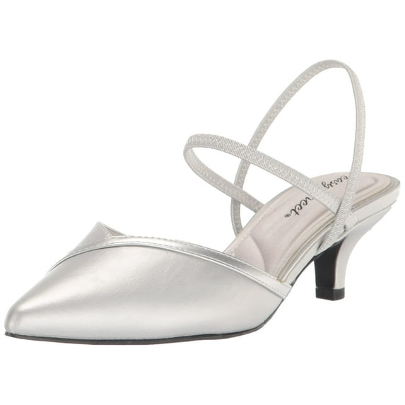 Easy Street Unna Women's Heels Color: Silver Size: 8