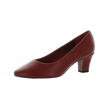 Easy Street Womens Ballar Faux Leather Slip On Pumps