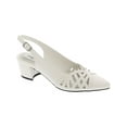 thumbnail image 1 of Easy Street Bizzy Women's Slingback Pumps Color: White Size: 8.5, 1 of 4
