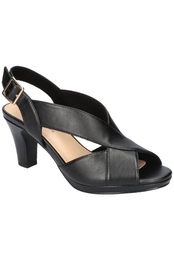 Womens CHRISTY Faux Suede Open Toe Ankle Strap
