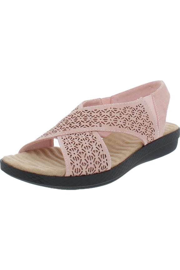 Claudia Women's Slingback Sandals Color: Blush Size: 10