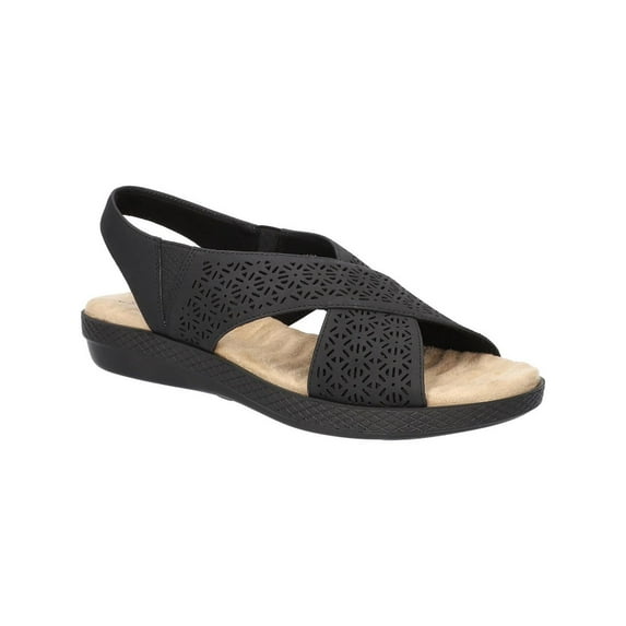 Easy Street Womens Claudia Slip On Open Toe Slingback Sandals