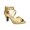 thumbnail image 1 of Easy Street Womens Crissa Satin Zipper Strappy Sandals, 1 of 5