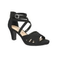 thumbnail image 1 of Easy Street Crissa Women's Dress Sandals Color: Black Lamy Size: 8, 1 of 4