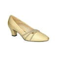 thumbnail image 1 of Easy Street Cristiny Women's Pumps Color: Gold Satin Size: 8, 1 of 4