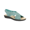 thumbnail image 1 of Easy Street Womens Faux Leather Cushioned Footbed Slingback Sandals, 1 of 3