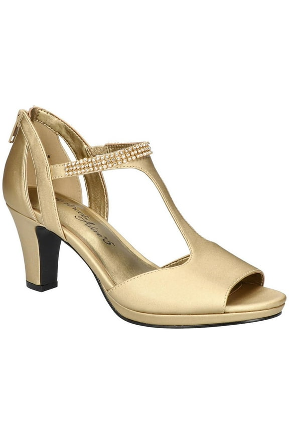 Womens Flash Satin Peep Toe Heels