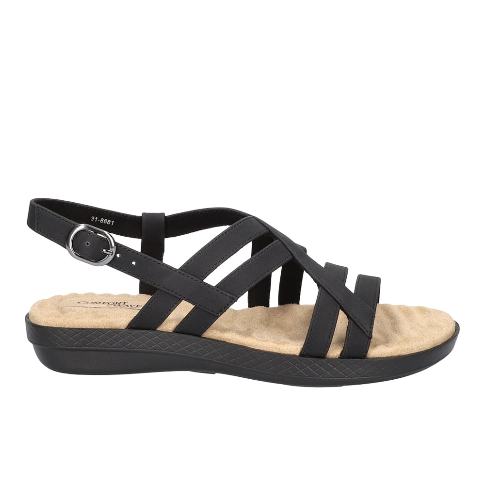 Easy Street Womens Lobo Wedge Slingback Casual Shoes - Walmart.com