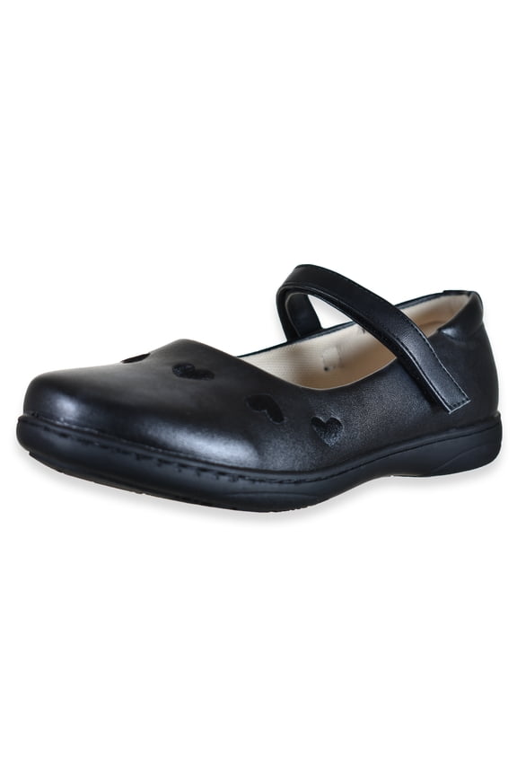 Girls' Hearts Maryjane Shoes Color: black Size: 9 toddler