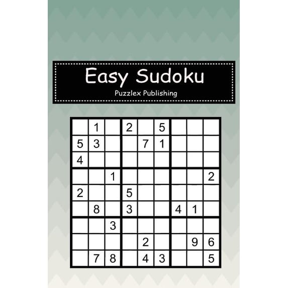 Easy Sudoku: Sudoku Puzzle Game For Beginers With Geometric abstract chevron zigzag cover, (Paperback)