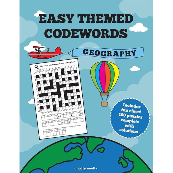 Easy Themed Codewords: Geography (Paperback)