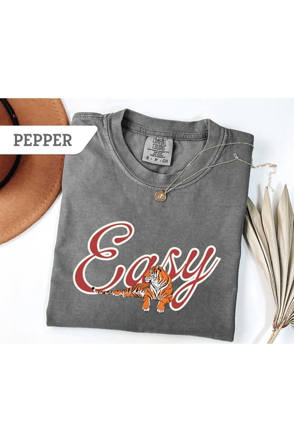 Easy Tiger Distressed Retro Tiger T-Shirt All Size S-3XL