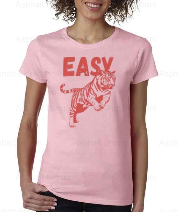 Easy Tiger Retro Boho Unisex T-Shirt for Trendy Hippie Fashion Fans up ...