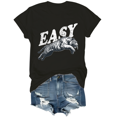 thumbnail image 1 of Easy Tiger Shirt Tiger T-Shirt Funny Graphic Tees For Women Men, 1 of 7