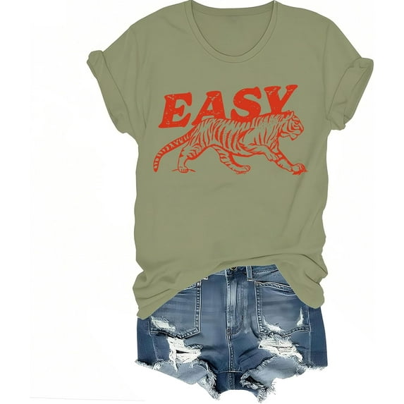 Easy Tiger Shirt Women Man, Easy Tiger Shirt, Tigers Shirts Women Man