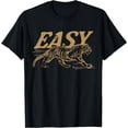 thumbnail image 1 of Easy Tiger Vintage Distressed Indie Boho Softstyle Unisex T-Shirt,Black Color,Size XL, 1 of 5