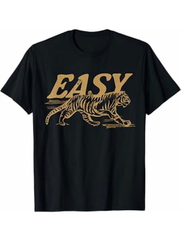 Easy Tiger Vintage Distressed Tiger Trendy Grunge Indie Boho T-Shirt