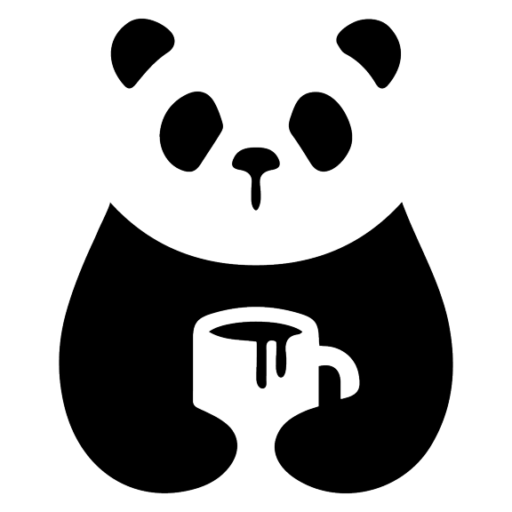 Easy To Apply Kids Bedroom Playroom 20" x 24" Panda Bear Silhouette Decoration Sticker Animal Clipart Design Removable Vinyl Home Wall Decal - Black