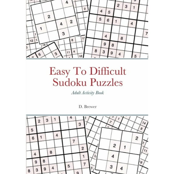 Easy To Difficult Sudoku Puzzles, Adult Activity Book, (Paperback)