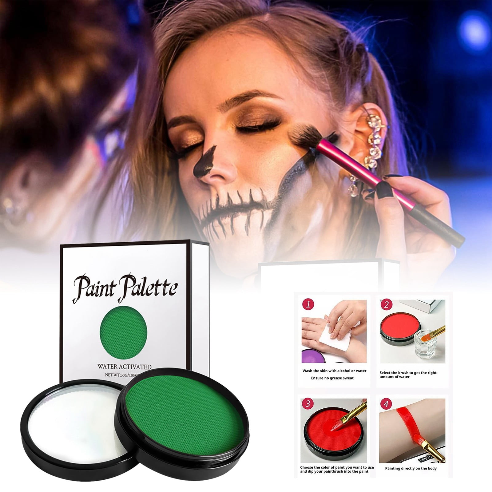 Easy To Dry And Easy To Color Pearlescent Water Soluble Body Painting