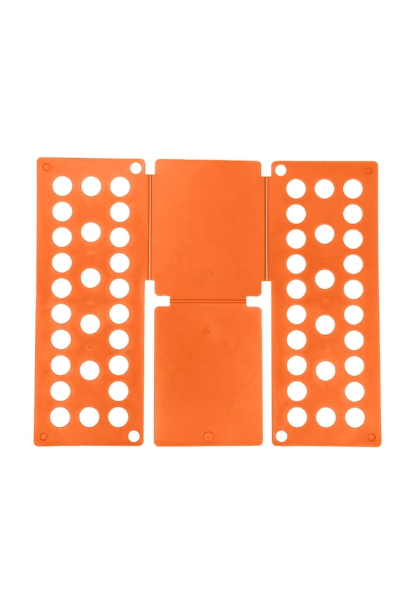 Easy To Fold Shirts Board Clothes Folding Board Laundry Liners T-Shirt Folder Tool for Efficient Closet Storage Orange