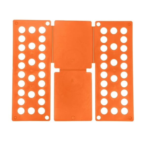 Easy To Fold Shirts Board Clothes Folding Board Laundry Liners T-Shirt Folder Tool for Efficient Closet Storage Orange