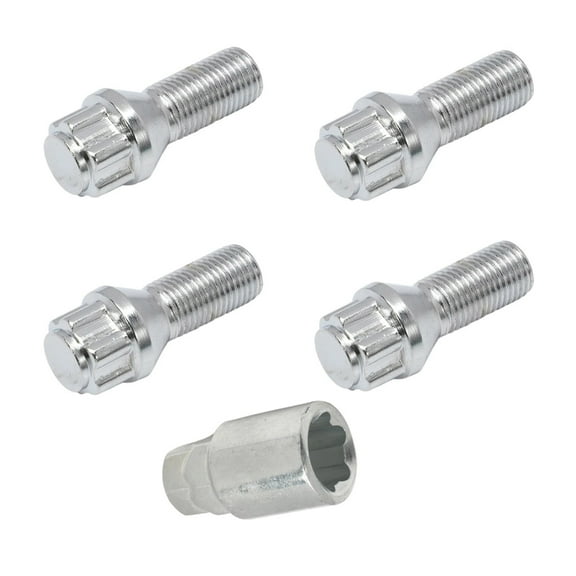 Easy To Install M14x1.5 Wheel Security Locking Lug Nuts Corrosionresistant For Long Term Use Ensures Vehicle Tire Safety