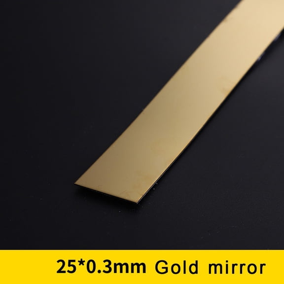 Easy To Install Mirror Wall Stickers Decorative Tape Washable 1PCS Black
