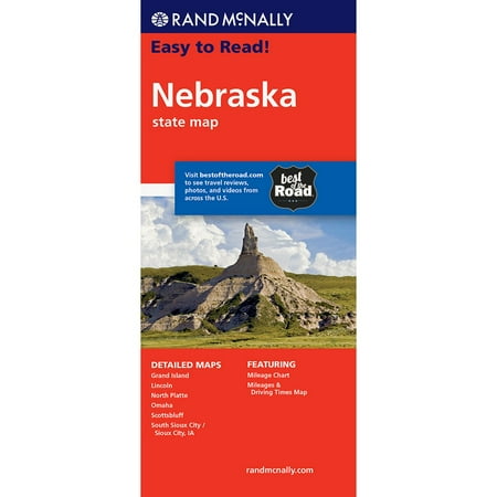 Easy To Read Nebraska State Map