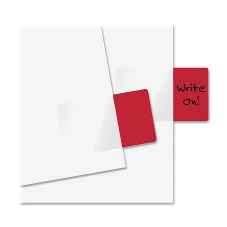 Redi-Tag® Standard Size Page Flags, 1" x 1 11/16", Red, Pack Of 50