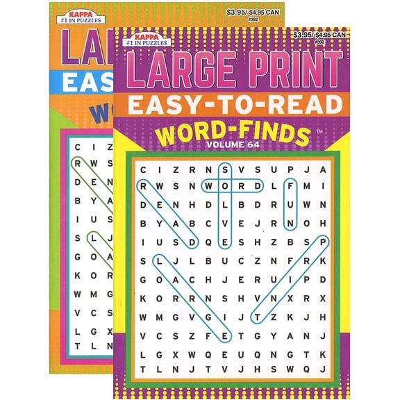 Easy To Read Word Finds KAPPA Puzzle Book | Digest Size Large Print Find-A-Word Kappa Puzzles Book | The Big Book of Word search | | Puzzle Books for Adults