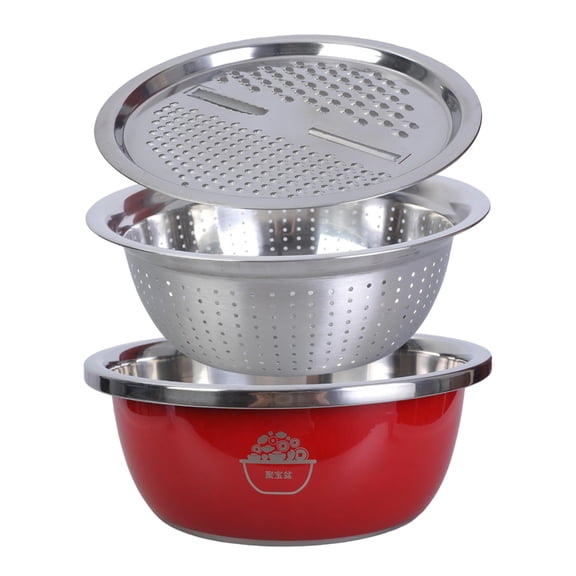 Easy To Use Stainless Steel Basin with Drain Dish Enhances Kitchen Tidiness