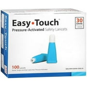 Easy Touch Pressure-Activated Safety Lancets 30 Gauge - 100 ct