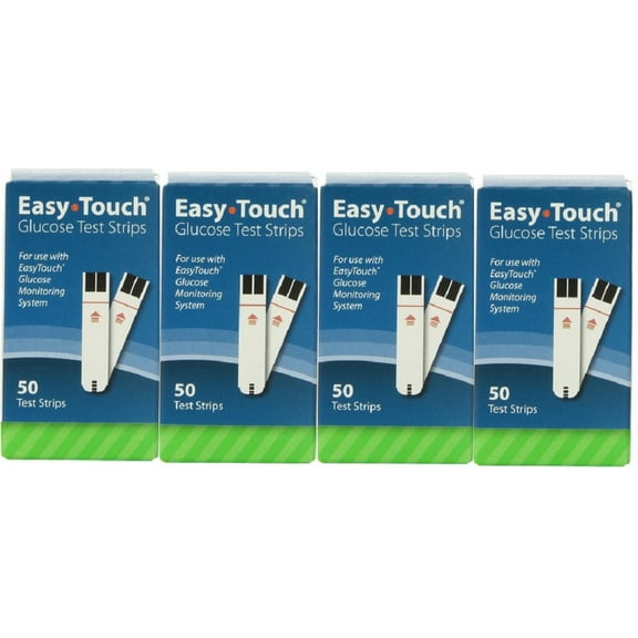 Easy Touch Test Strips 4 Boxes of 50