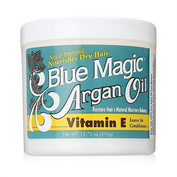 Blue Magic Argan Oil and Vitamin E Leave In Hair Conditioner, 13.75 Oz