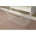thumbnail image 1 of Easy Track 1312 12" Wire Basket - White, 1 of 2