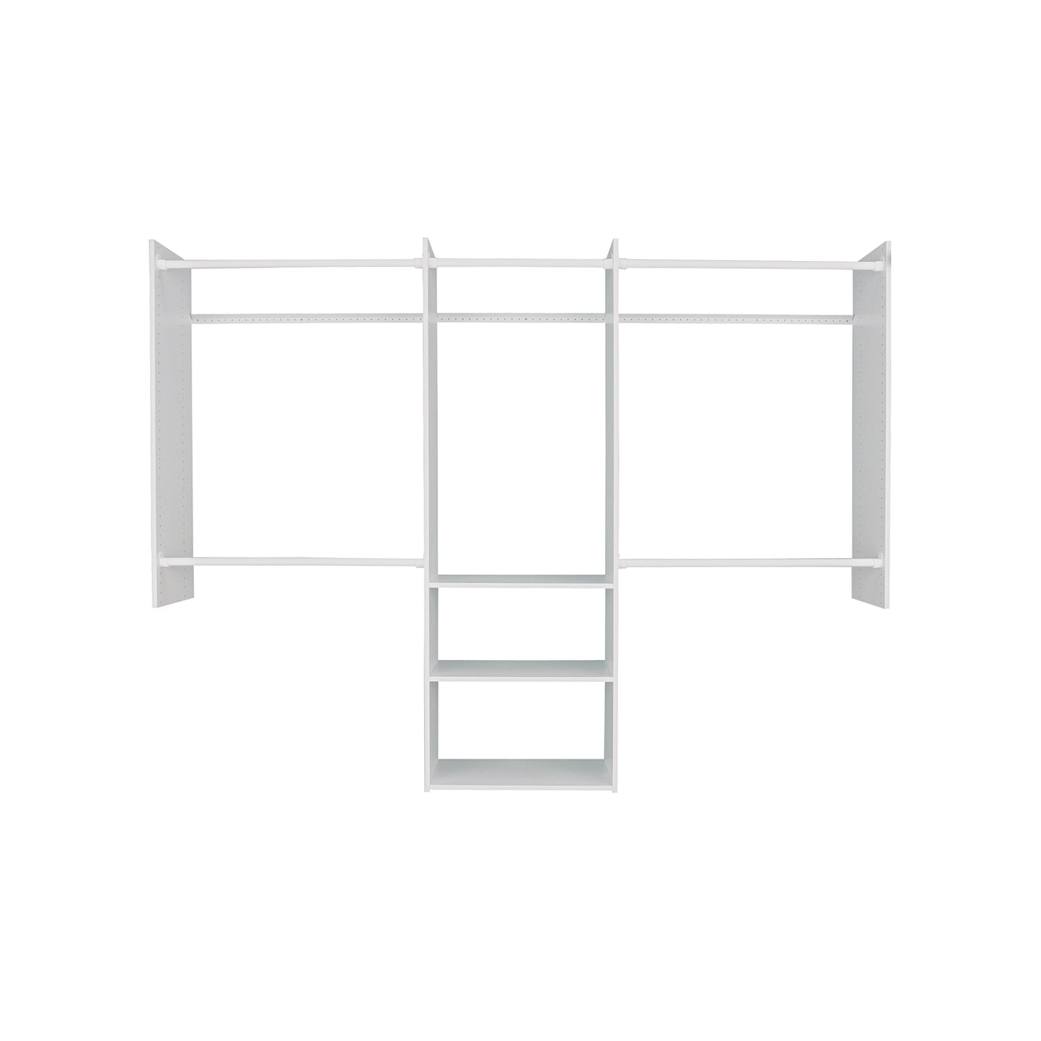Easy Track 3 Shelf Deluxe Closet Storage Starter Closet Organizer